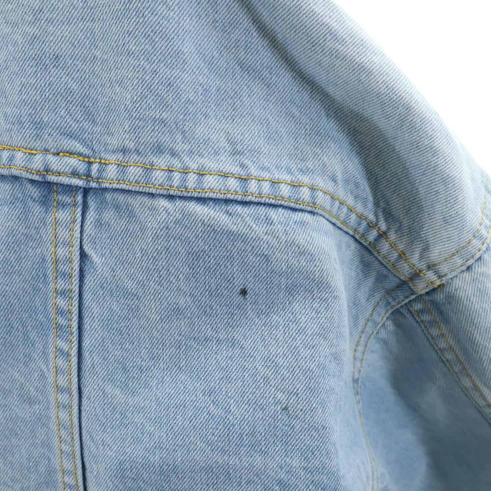 B.B.I. 90s Old Oversize Denim Jacket M Ice Blue Tracker Women Used