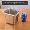 Deep Hotel Pans Anti Clogging Stainless Steel Steam Table Pans Commercial Metal Food Catering Trays