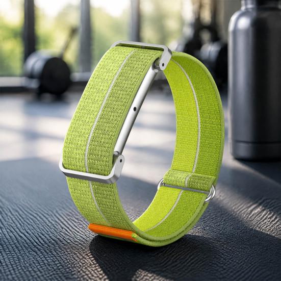 Lightweight Woven Nylon Wrist Strap Band for Fitbit Air, Breathable Sport Strap, Adjustable Replacement Flexible Weave Fitness Wristband Men