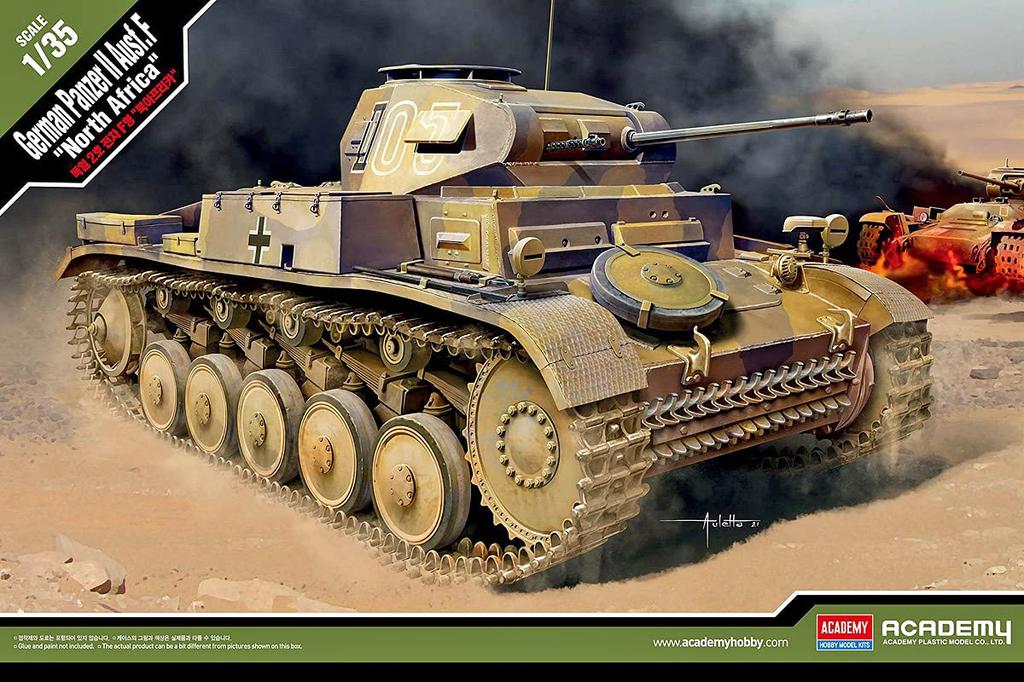 Academy German Panzer II F North African Front Plastic Model Kit 13535 1/35 Ausf.