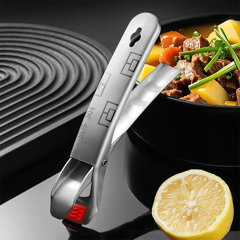 Stainless Steel Gripper Clips Hot Dish Plate Anti-Scald Clip Non-Slip Bowls Clamp Holder For Frying Pans Air Fryer Steamers Oven