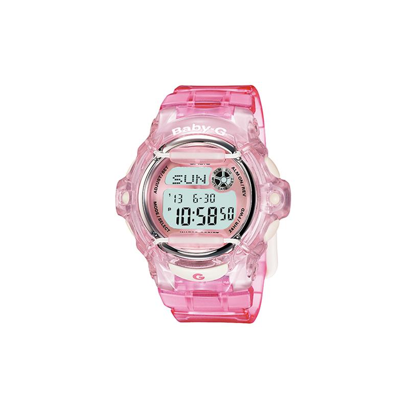 Casio BABY-G Shockproof and Waterproof Movement Quartz Movement Resin Strap Japanese and Korean Watch Women s Watch Pink Dial BG-169R-4 розовый