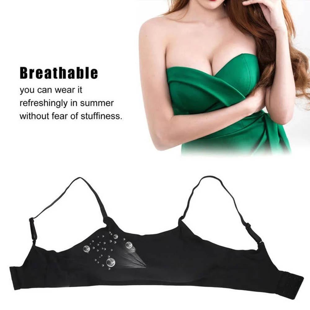 USB Rechargeable Breast Massager Vibrating Compress Comfortable and Seamless Washable Bra Breast Beauty Instrument