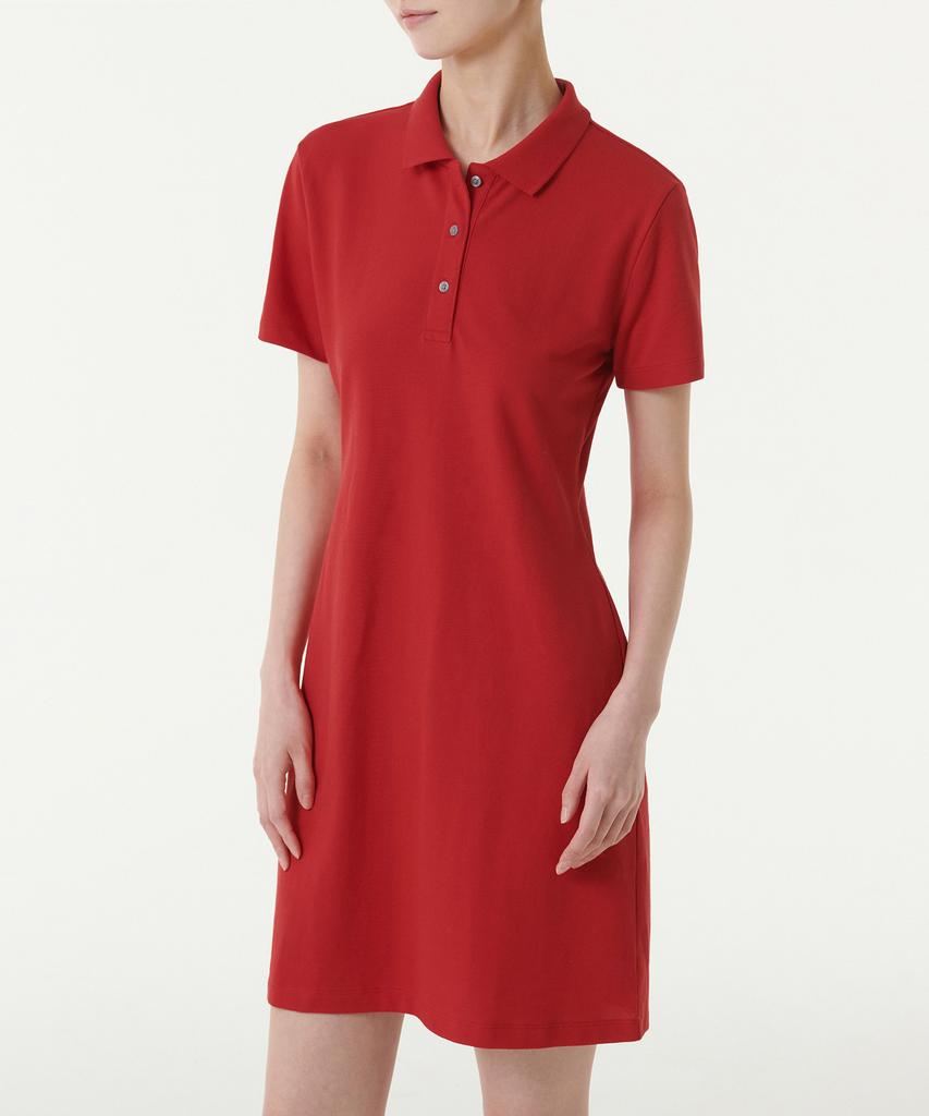 Musinsa Standard Woman [Cooltandard] Women'S Pique Polo Dress [Red]