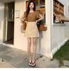 Women's High Waist Corduroy Skirt - Slimming Bodycon, Plus Size, Petite, Coffee Color, Short Length for Spring and Autumn