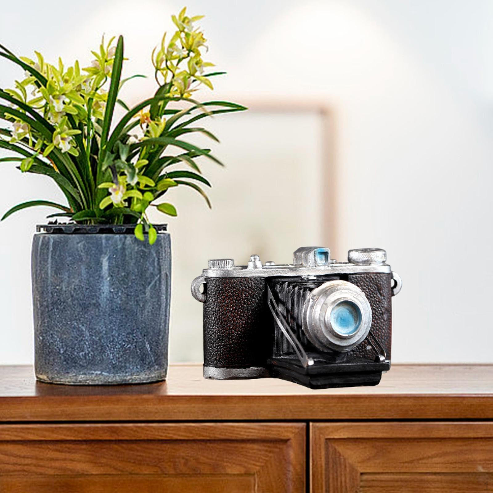 

Статуэтка-модель камеры, коллекционная фигурка, креативное украшение для рабочего стола, витрина, декоративный реквизит, ремесло 13.5cmx8cm