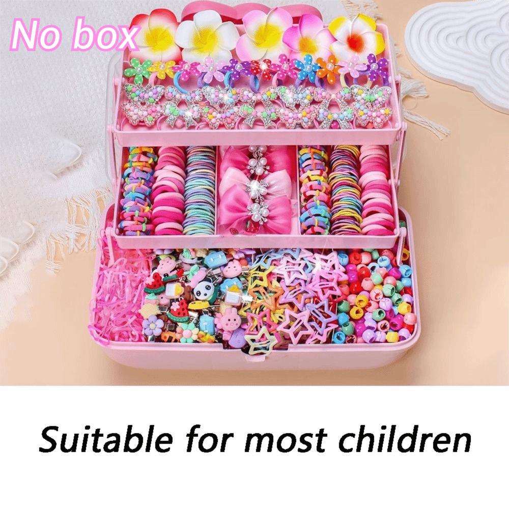 High Elastic Hair Accessories Set Colorful Hair Clips Frangipani Girls Hair Bands Girls Children