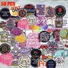 10 /20 /30 /40 /50pcs Random Cartoon Letter Patch Girl Super Power Embroidered Patch Iron On Patches Clothing Thermoadhesive Patches 