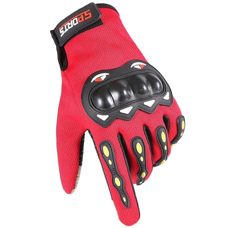 Riding Gloves Men's Locomotive Motorcycle Rider Anti-skid Protective Long Finger