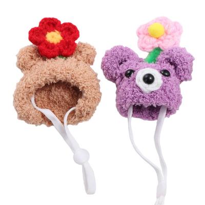 Photo Props Hamster Cap Hand Crocheted Cute Cotton Doll Hat Mini Lovely Doll Hat As Gift