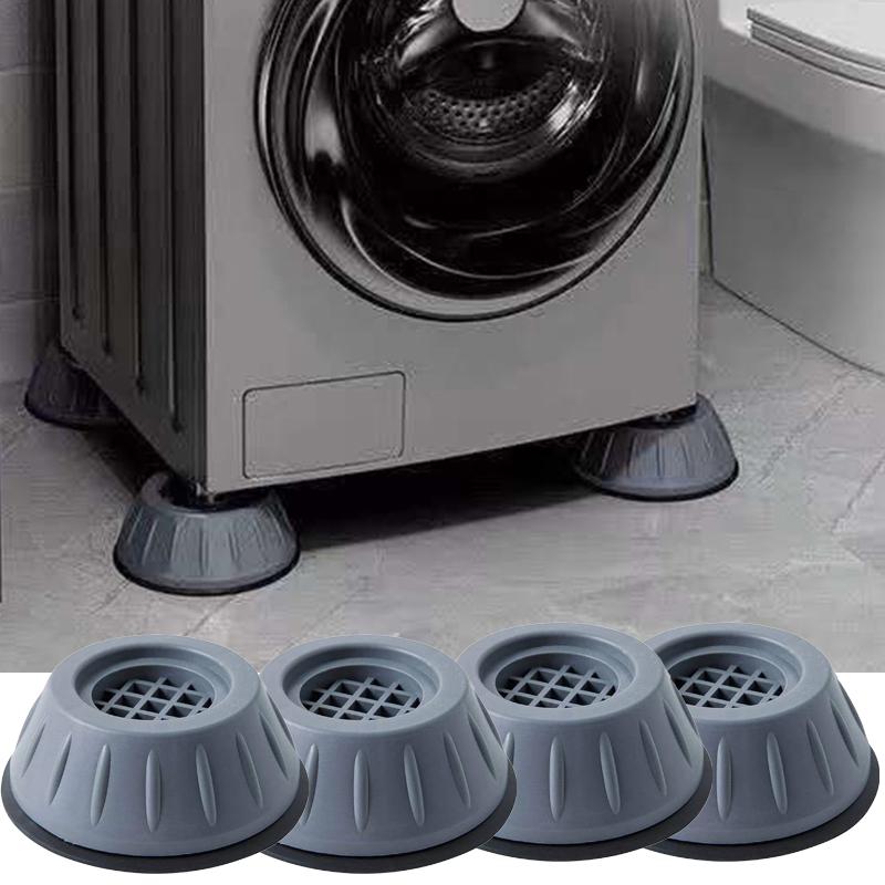 4pcs Universal Fixed Non-slip Pad Anti-vibration Feet Pads Washing Machine Rubber Mat Anti-vibration Pad Dryer Refrigerator Base 4 PCS