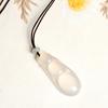 Stunning Natural Chalcedony Pendant Necklace Ethnic Style Clavicle Chain Jewelry Suitable For Women And Gifts