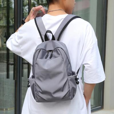 Fashion Large Capacity Unisex Backpack Wear Resistant Watertight Work Commuting Travel Solid Color Simple Elegant Multifunction