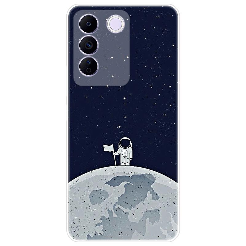 For Vivo V27e V 27e Case Soft Silicone Back Cover Cartoon Phone Case Diversification