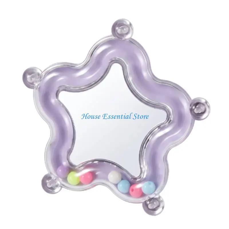 P15F Hanging Cage Toy for Pet Birds with Moving Beads Flower Toy and Body