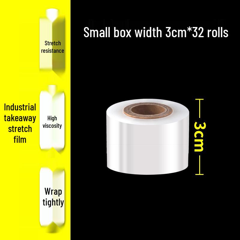 PE Stretch Film Small Rolls - Industrial and Takeaway Sealing Film