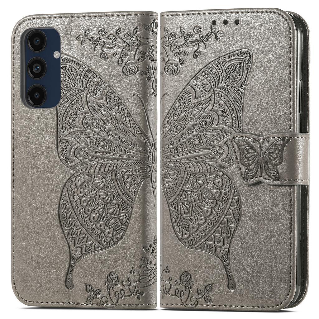 For Samsung Galaxy A16 5G/A16 4G Case PU Leather Wallet Phone Cover Butterfly Pattern