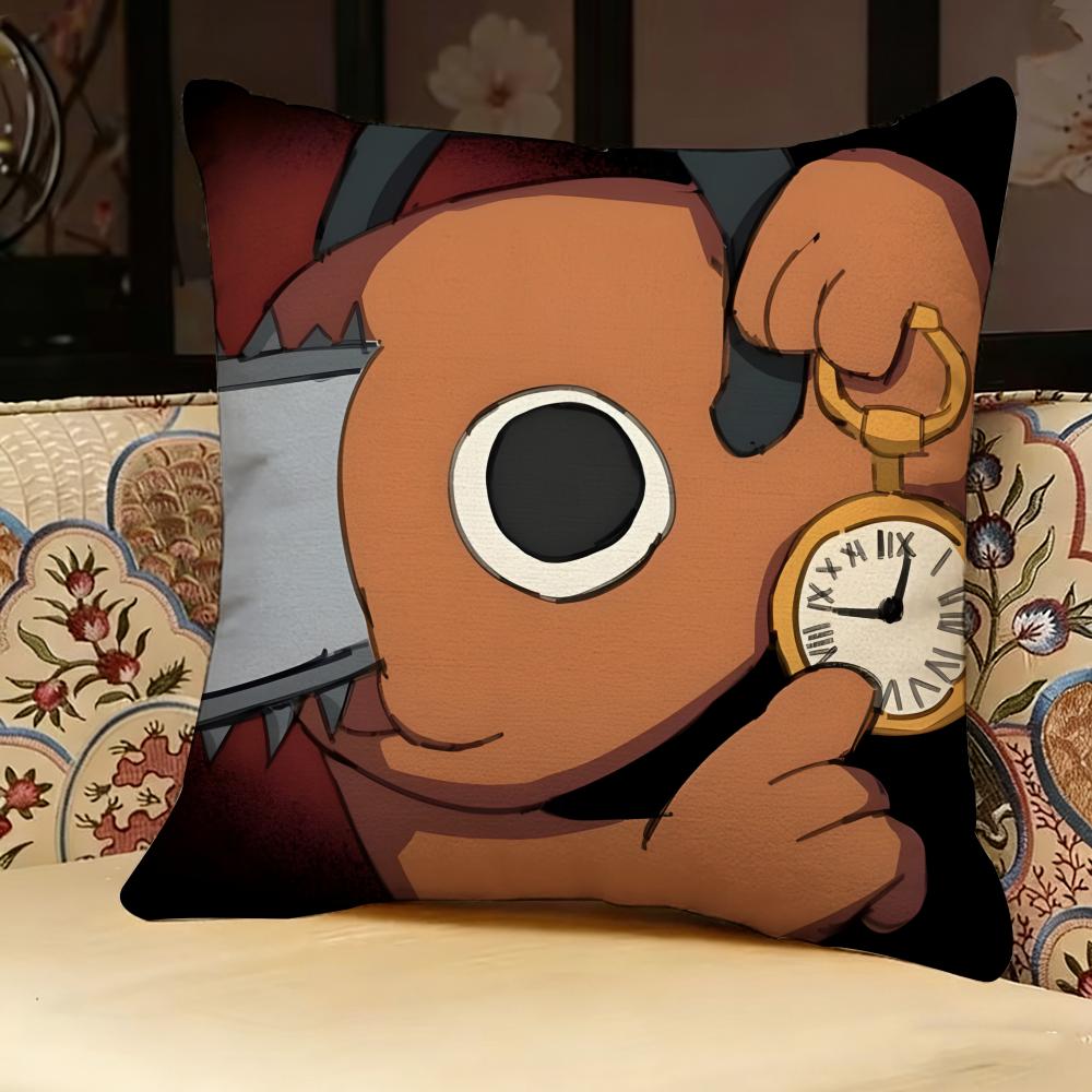 C-chainsaw Man Anime Pillow Case Pillowcase, Double-sided Printed, Sofa Cushion, Bedroom Headboard Pillow