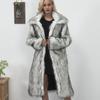 Winter Damen Faux Fuchs Pelz Langer Mantel Dick Langärmlig Flauschige Pelzjacke Elegant Mujer Pelzmantel Warm Fellig Zottelig Oberbekleidung