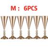 Gold Metal Trumpet Vase Stand Cone Flower Holder for Wedding Table Centerpiece, Party & Home Decor 3 Sizes Choose