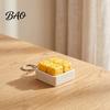 Relaxing Desk Accessories 3D Printed Cheese Clicker Toy, Portable Cube Fidget Anxiety Relief Gadget Sensory for Adults and Kids