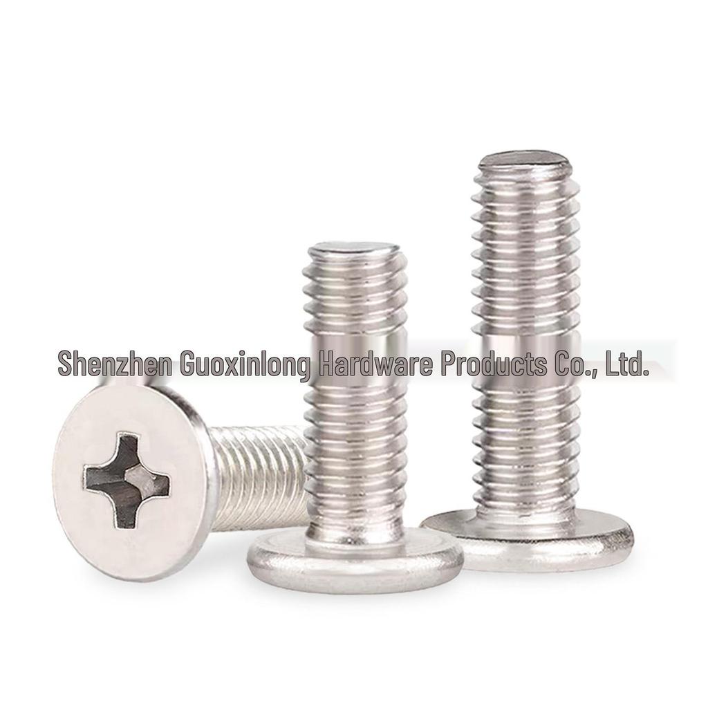 304 Stainless Steel Enlarged Flat Head Cross Machine Screw M4/M5 – Various Lengths