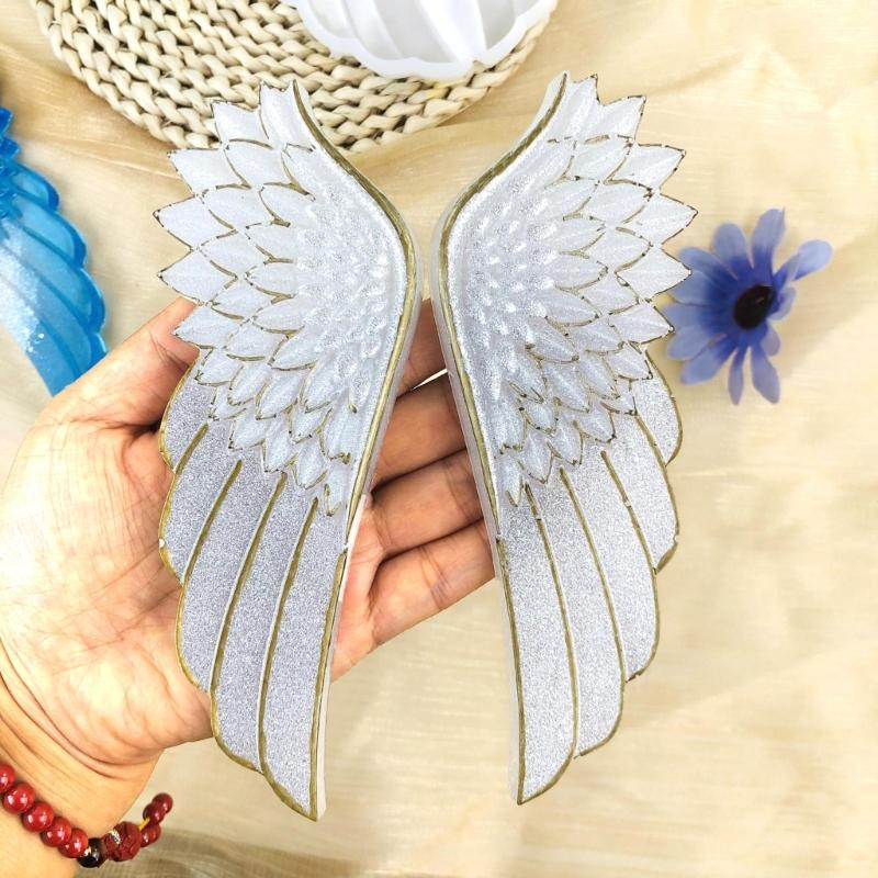 Angel Wing Decorations Mold Wall Hangings Epoxy Mould Silicone Mold for Resin Crafts Unique Wall Embellishments Mold