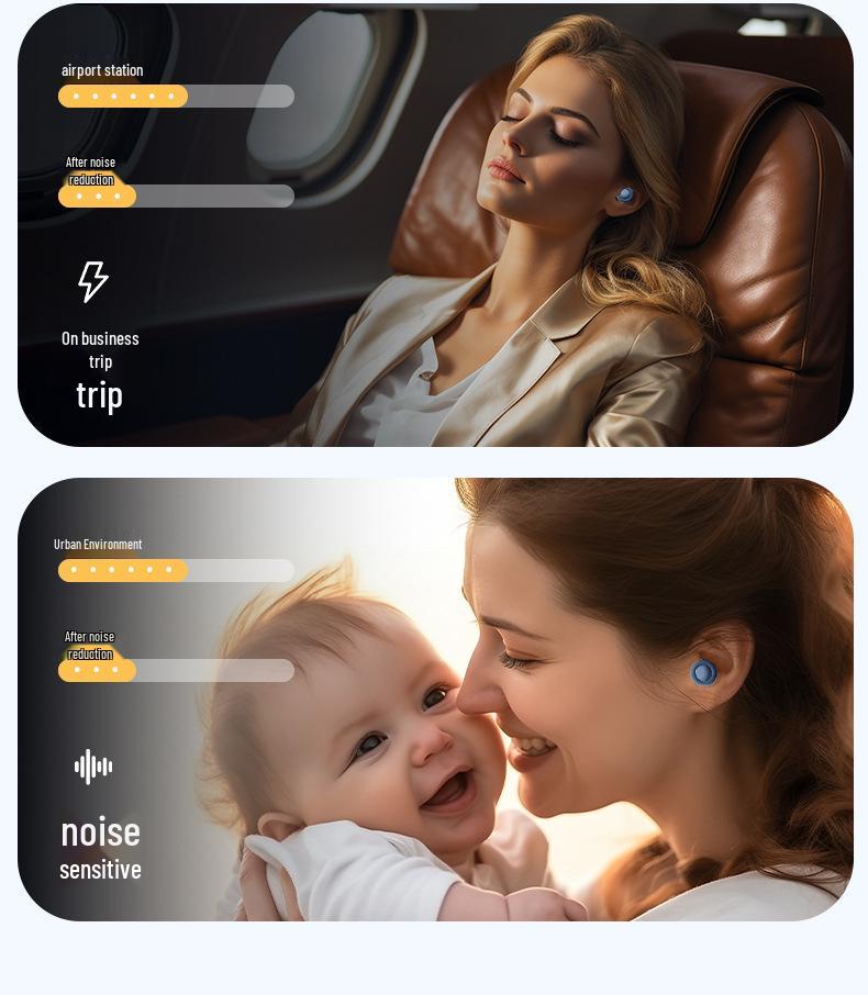 Soundproof Anti-Snoring Sleep Earplugs - Noise Reduction Silent Comfort