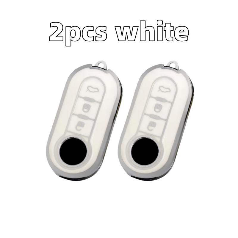 

2pcs Car Key Case Covers For Fiat 500 Ducato Panda 500L Punto Lancia Musa For Citroen