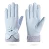 Warm Gloves Women's Autumn and Winter Fleece Thickened Touch Screen Windproof and Water-proof Fashionable Skiing Driving and Riding Gloves