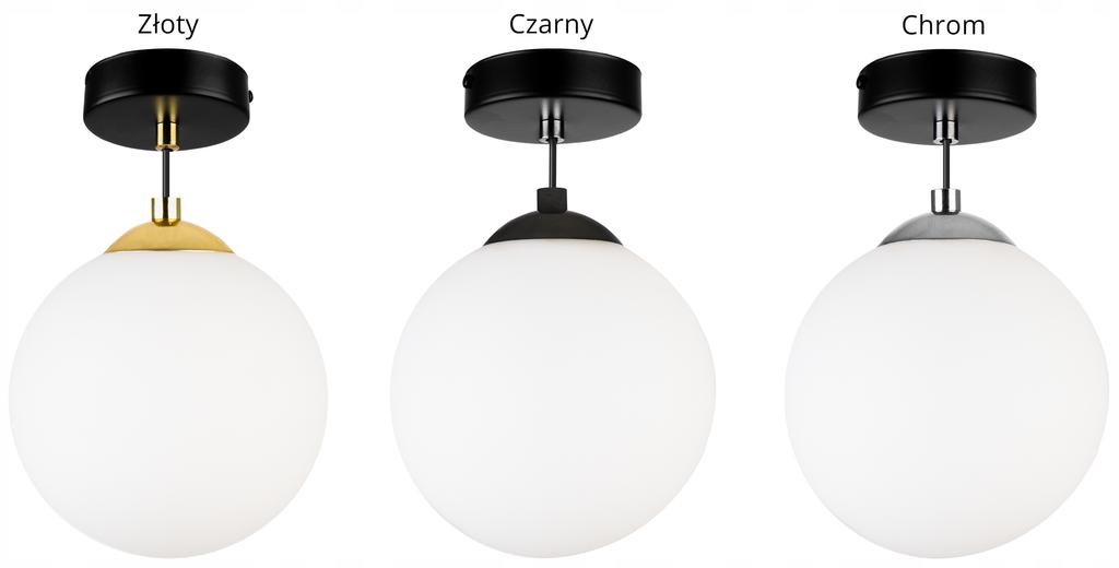 Hanging Ceiling Lamp, Sphere, Gold, Chrome, Led