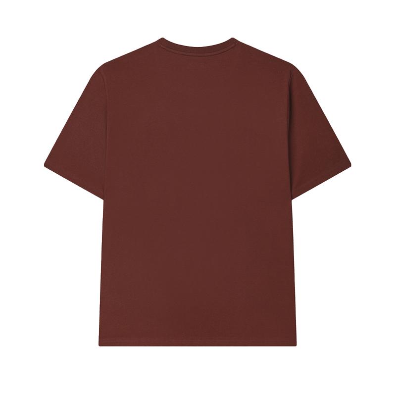 Fila X Maison Kitsune Little Fox T Shirt Unisex Terracotta Red Brown F11U529102FBN