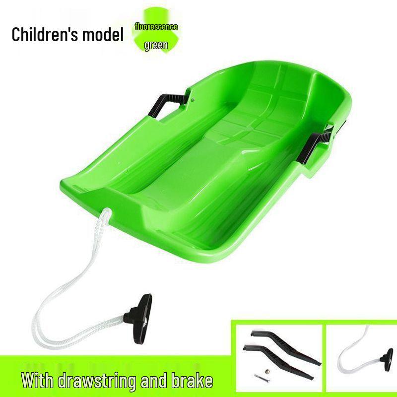 Durable Snowboard for Adults & Kids - Multi-Use Sled, Skateboard, and Sandboard with Cushion and Brake