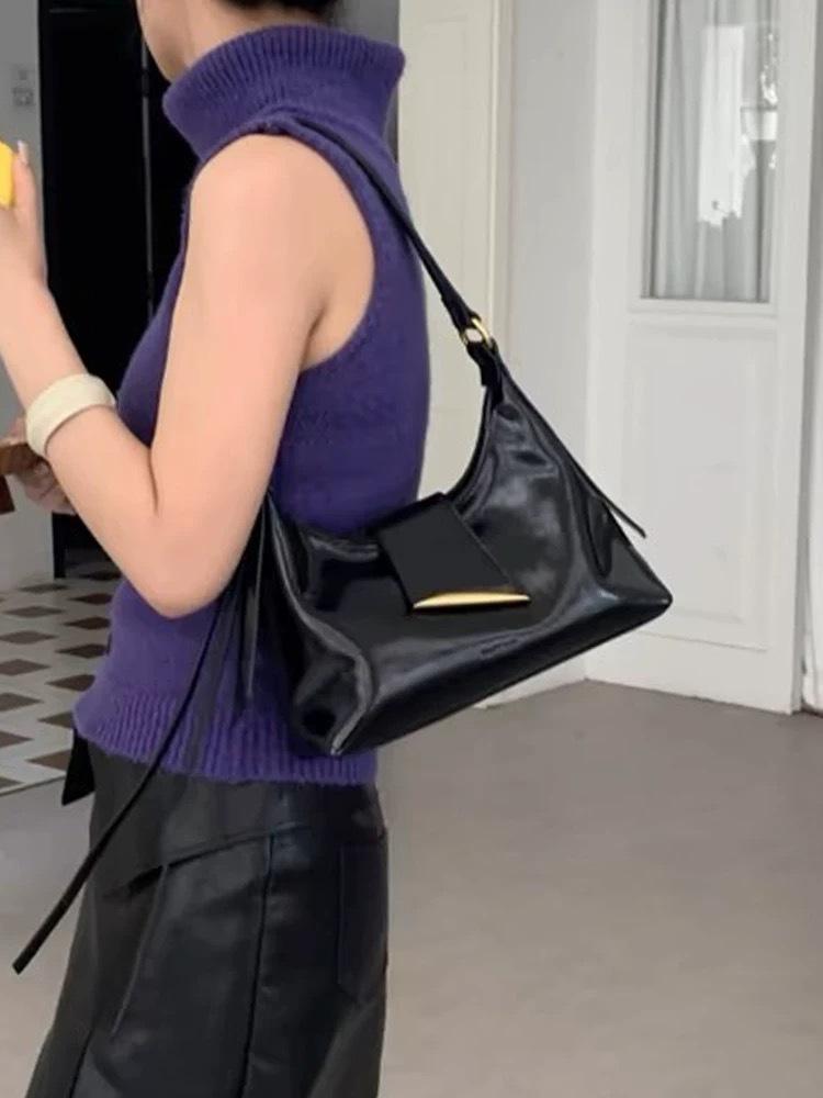 Fashion Underarm Bag Women's Bag New Casual Commuter Dumpling Bag Simple Commuter Shoulder Messenger Bag