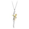 925 Massief Zilver Beste Vriend Ketting Zilver Goud Omhelzing Hanger Bijpassende Kettingen