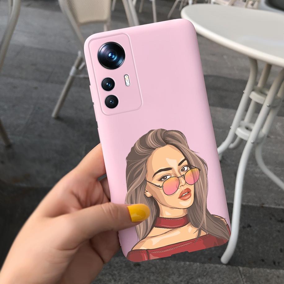 For Xiaomi 12T Pro Case 2022 Cute Sunflower Pretty Girls Cover Silicone Soft Phone Case For Xiaomi Mi12T Mi 12T Pro Cover Bumper