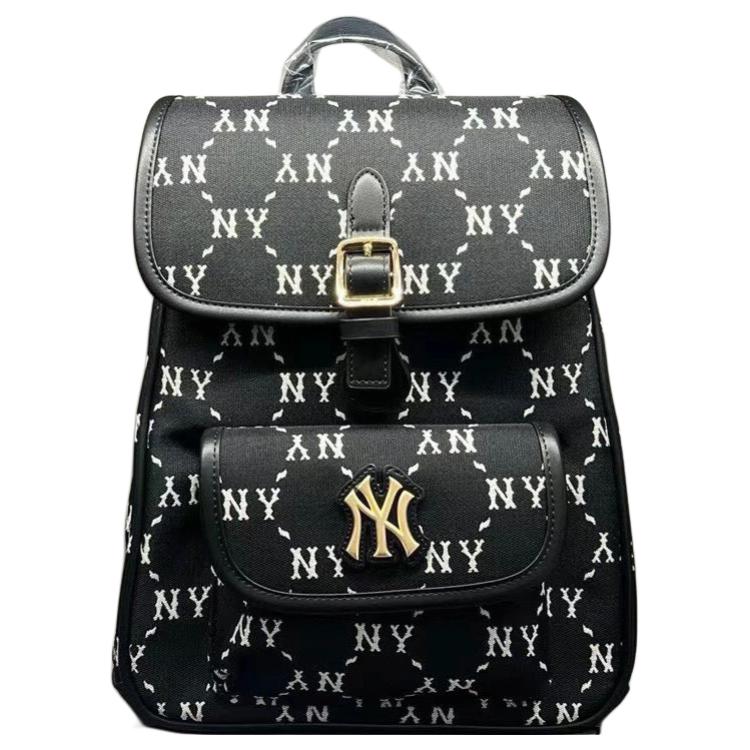 

MLB Fashion Versatile Polyester Backpack Unisex Backpack Black 7ABKMD74-50BKS Black