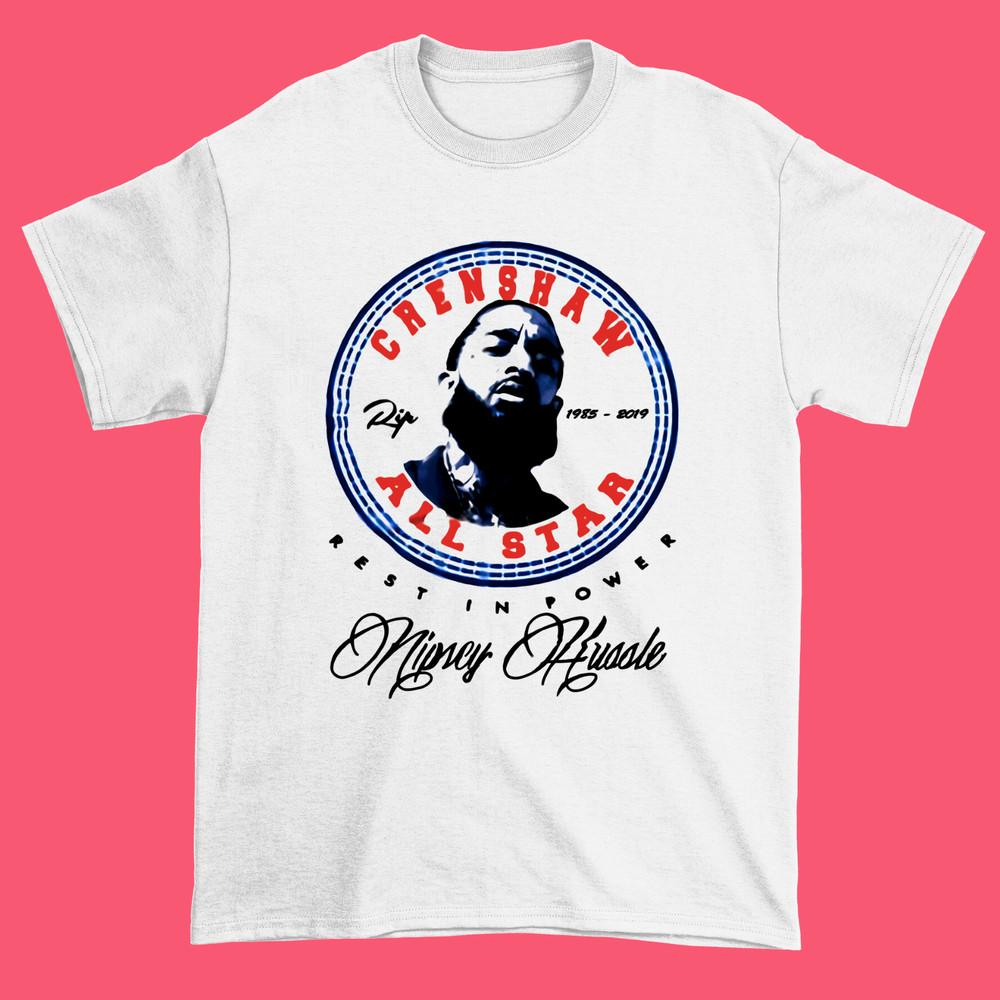 Nipsey Hussle TShirt West Coast Crenshaw Urban Legend S4XL White MM1415 Unisex T-Shirt XXL