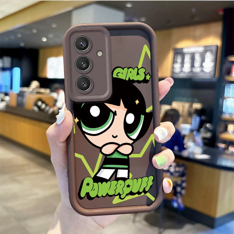 P-Powerpuff Girls Non-Slip Phone Case For Samsung Galaxy A35 A34 A33 A32 5G A31 A30 A24 A23 A22 A13 A12 A05 A03 Shockproof Cover
