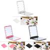Makeup Mini Portable Cosmetic Folding Compact Pocket Mirror With 8 Lights Led