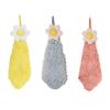 Hand Towels with Hanging Loop Super Soft Quick-Dry Absorbent Hand Towels for Kitchen Bathroom Office Gym Multi-Use Decorative And Hygienic Cleaning