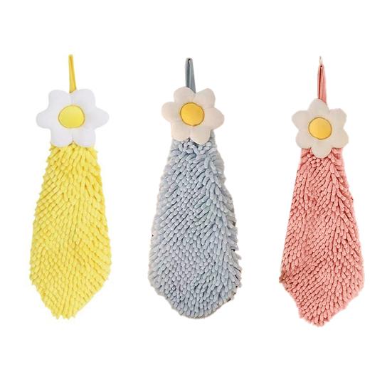 Hand Towels with Hanging Loop Super Soft Quick-Dry Absorbent Hand Towels for Kitchen Bathroom Office Gym Multi-Use Decorative And Hygienic Cleaning