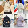 Capybara School Pattern Backpack With Lightweight Material For Teens Adults And