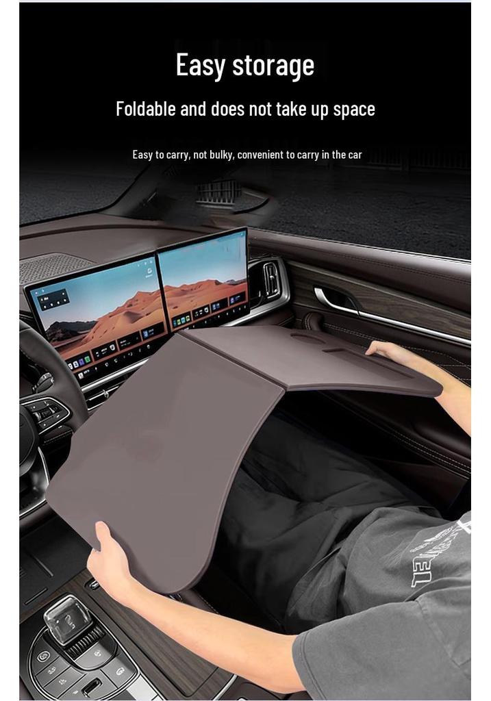 Compatible Folding Tableboard for Geely Xingyue L Cars (23-26 Models) - Tablet/Laptop Holder in Original Car Color.
