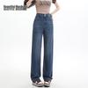 Beautiful Wardrobe Women's High-Waist Straight Wide-Leg Jeans