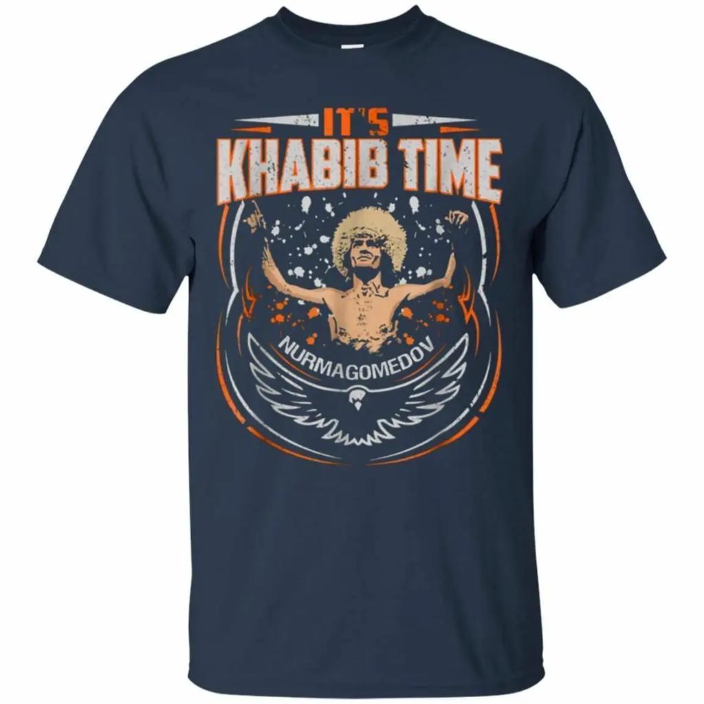 Es ist Khabib-Zeit. Der Adler-Khabib Nurmagomedov. MMA T-Shirt. Sommer Baumwolle Kurzarm O-Ausschnitt Herren T-Shirt Neu S-3XL