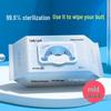 80-Count Antibacterial Baby & Feminine Wet Wipes - Portable & Hypoallergenic for Household Use.