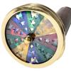 Custom Brass Flower Wheel Kaleidoscope with Stand, Personalized Gift for Dads Men Women Kids Wedding Anniversary Birthdays, Christmas Decor