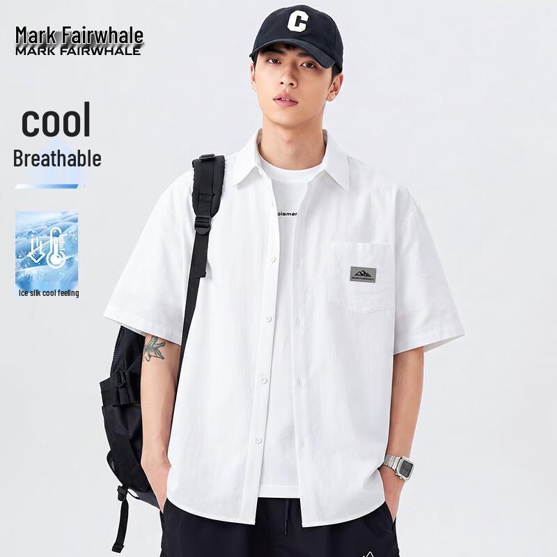 Mark Fairwhale Men s Ice Silk Cooling Short Sleeve Shirt 2XL