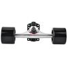 2pcs   Truck with Skate Wheel Riser Pad Bring Accessory(black shaft black wheel)